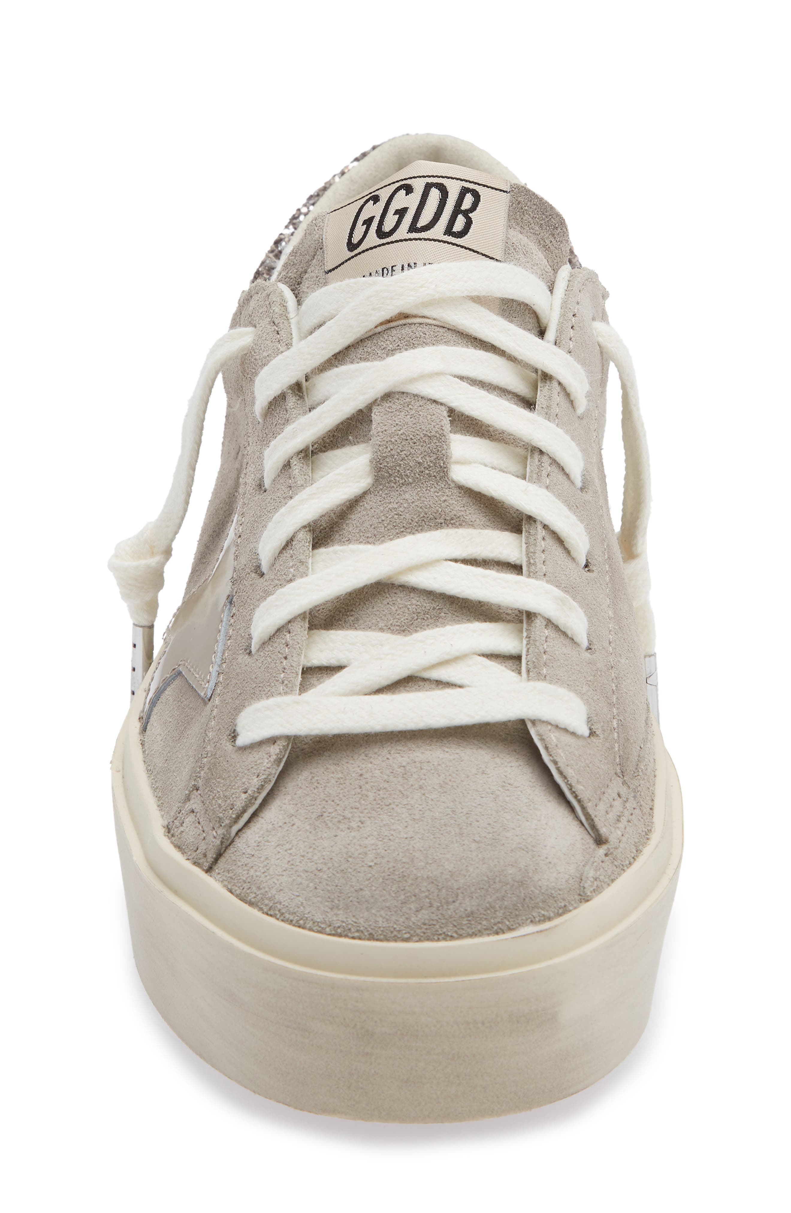 Golden Goose Hi Star Platform Sneaker, Alternate, color, Beige/ Silver