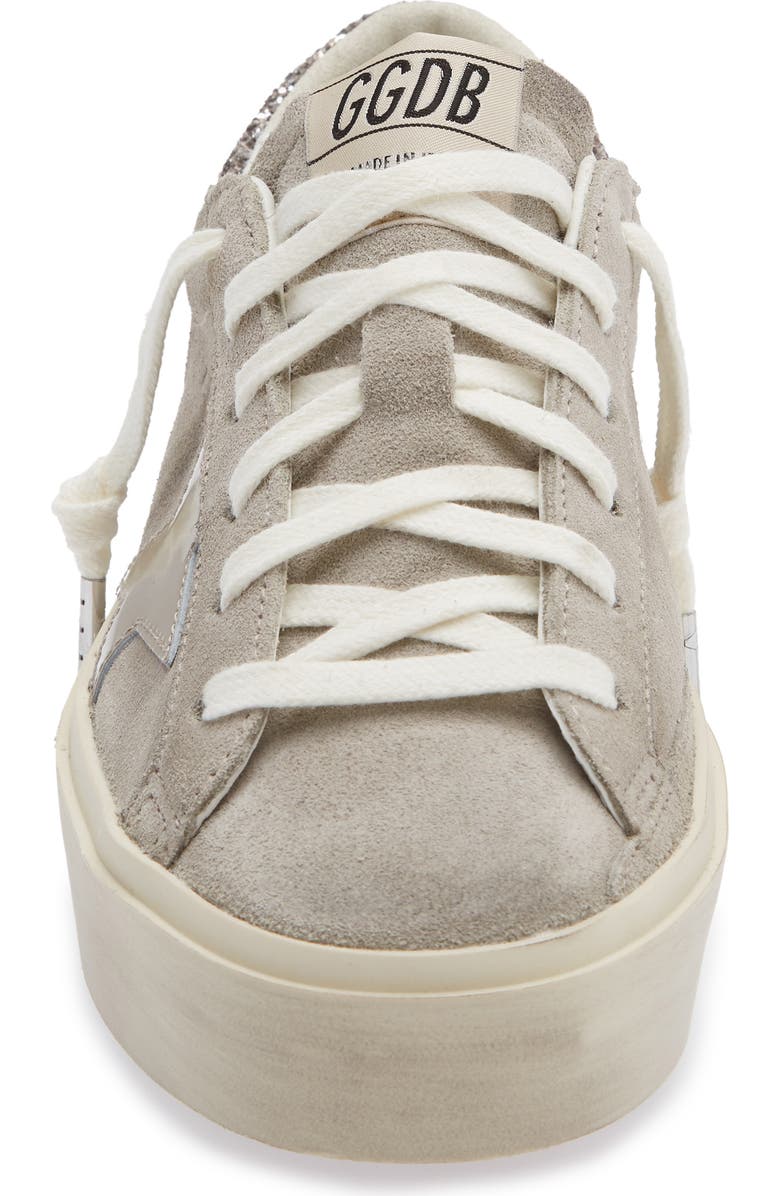 Golden Goose Hi Star Platform Sneaker, Alternate, color, Beige/ Silver