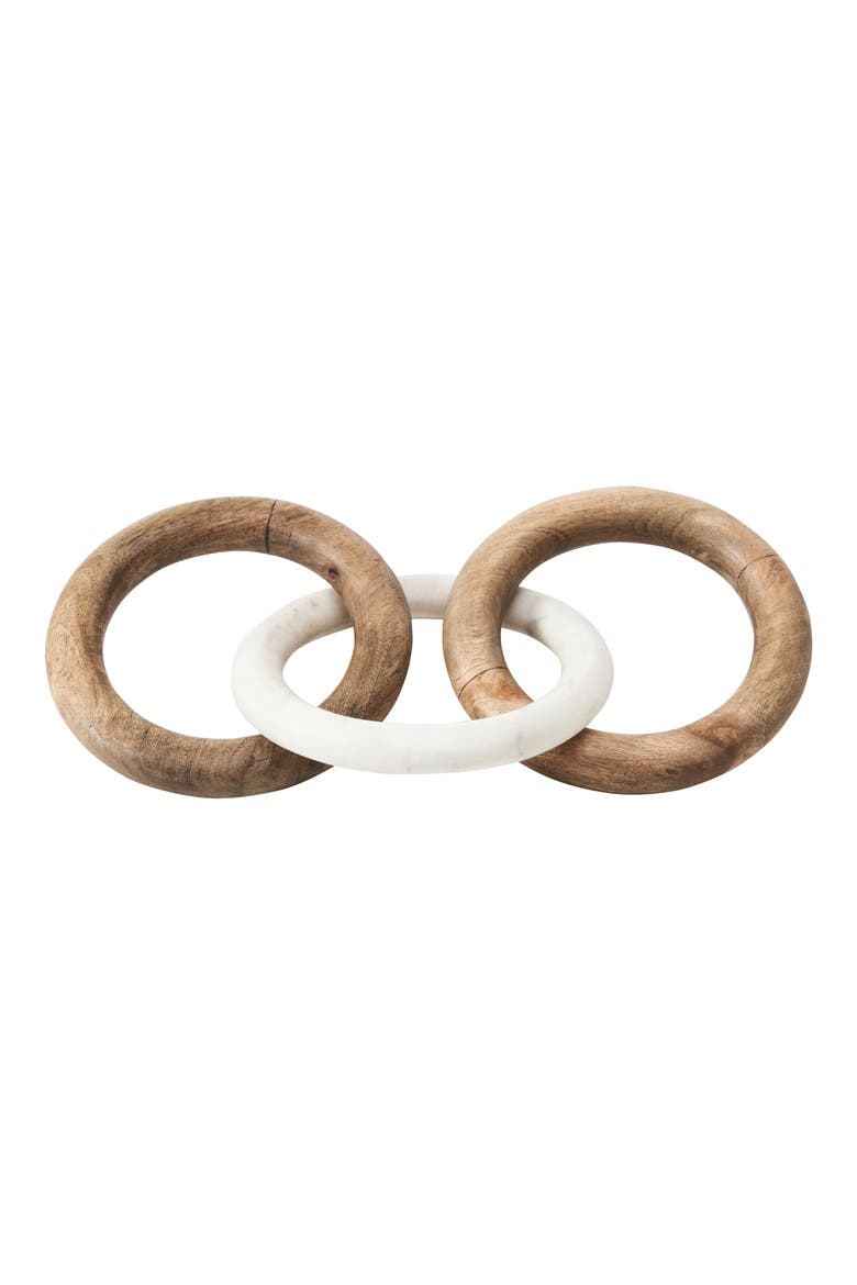 Lusine 3 Chain Link Statue, Main, color, NATURAL