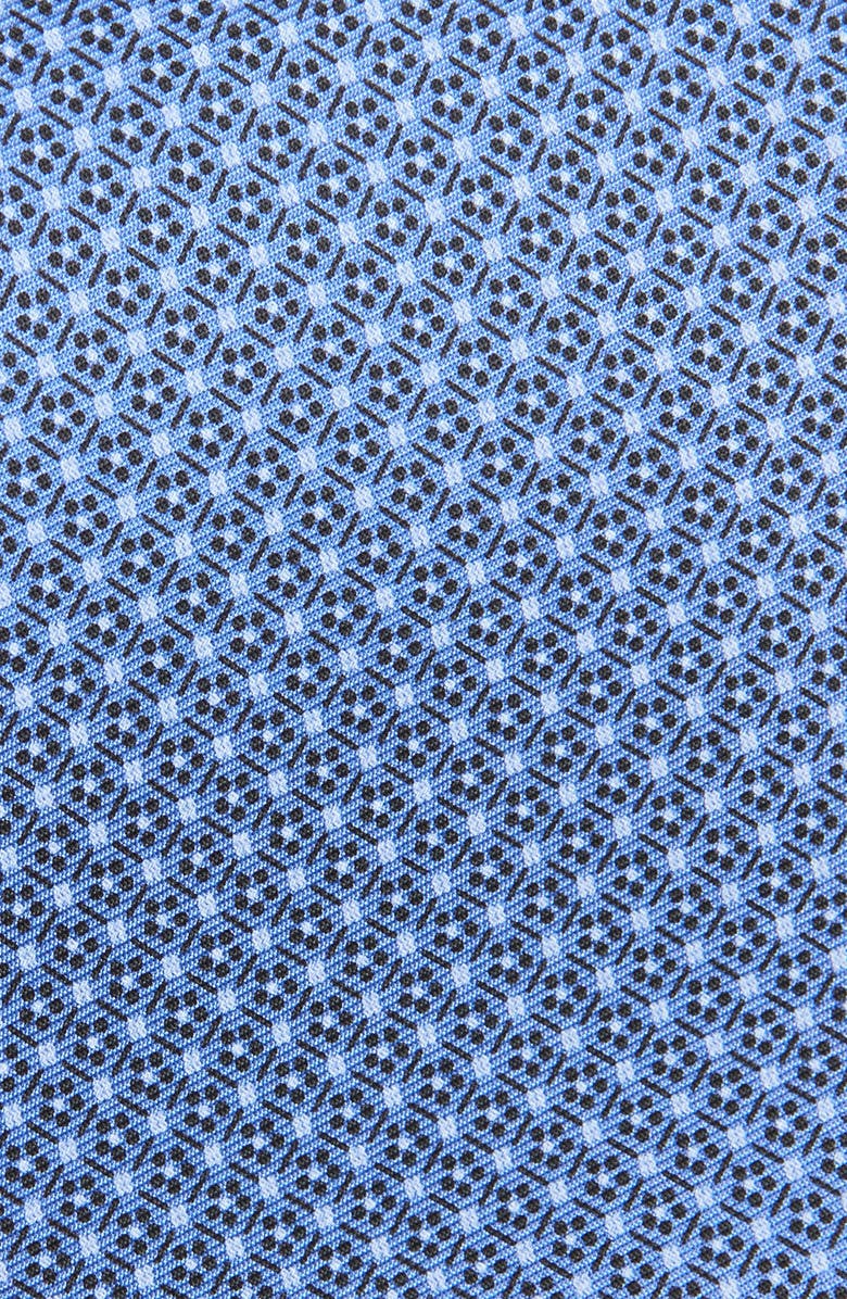 ZEGNA TIES Micro Floral Silk Tie, Alternate, color, Blue