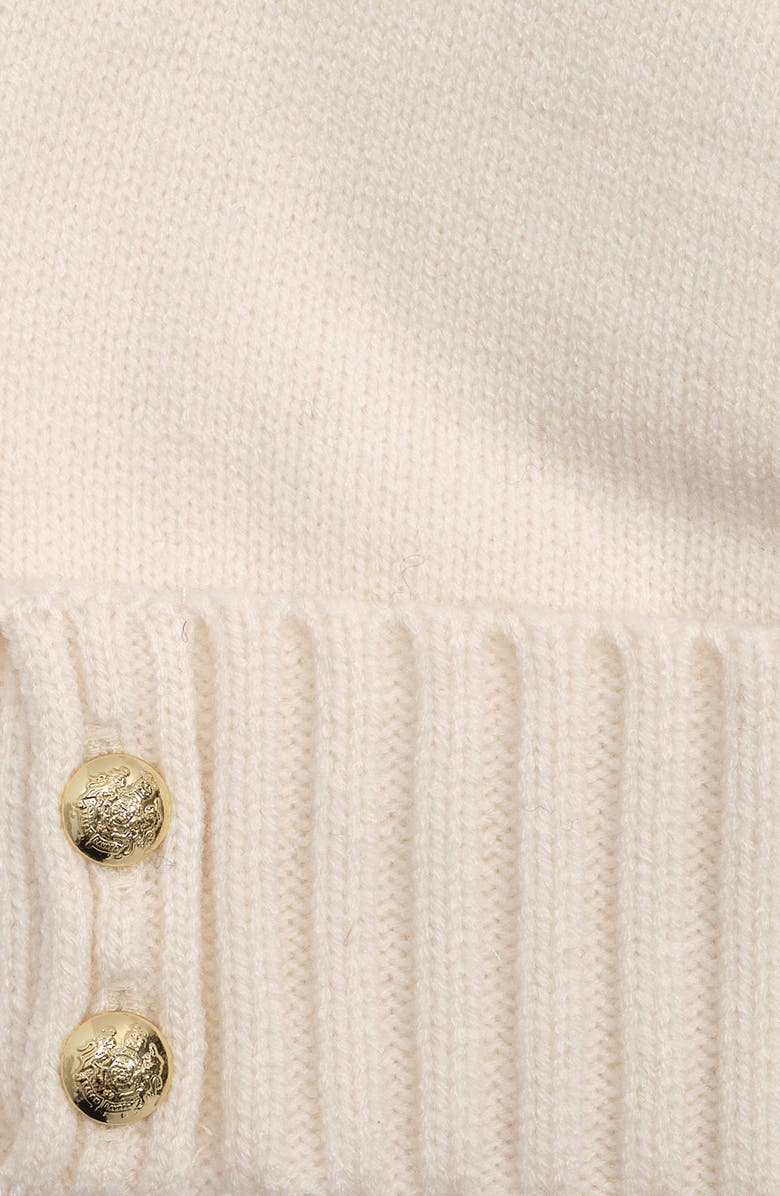 Lauren Ralph Lauren Crest Knit Beanie, Alternate, color, Cream