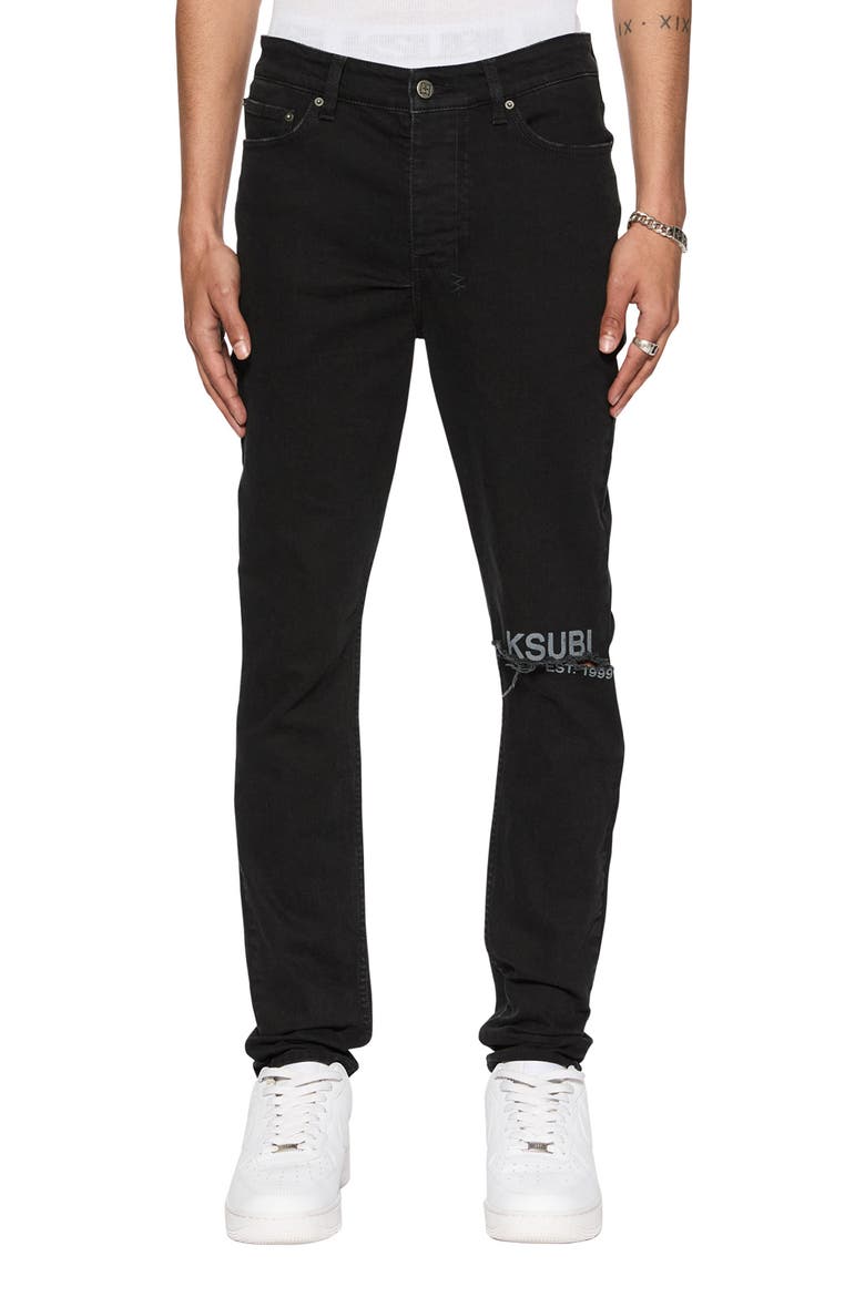 Chitch Laid Black Est. Skinny Jeans, Main, color, BLACK