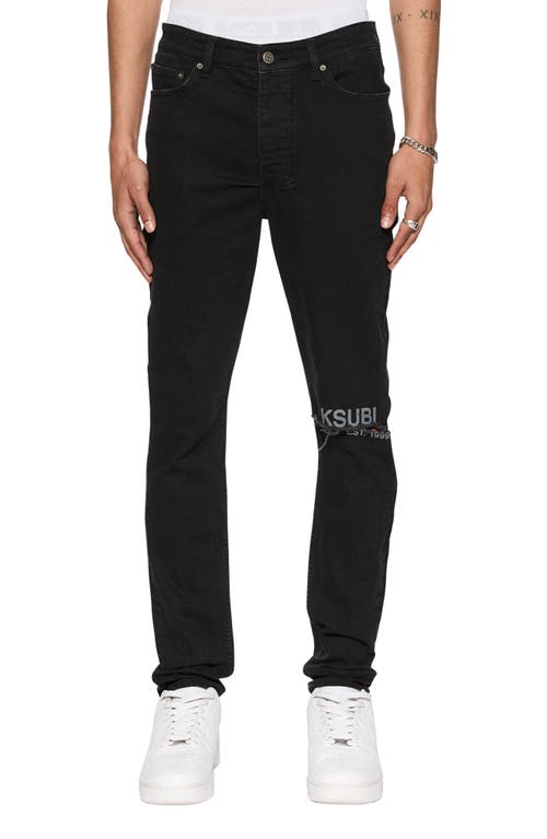 Ksubi Chitch Laid Black Est. Skinny Jeans 