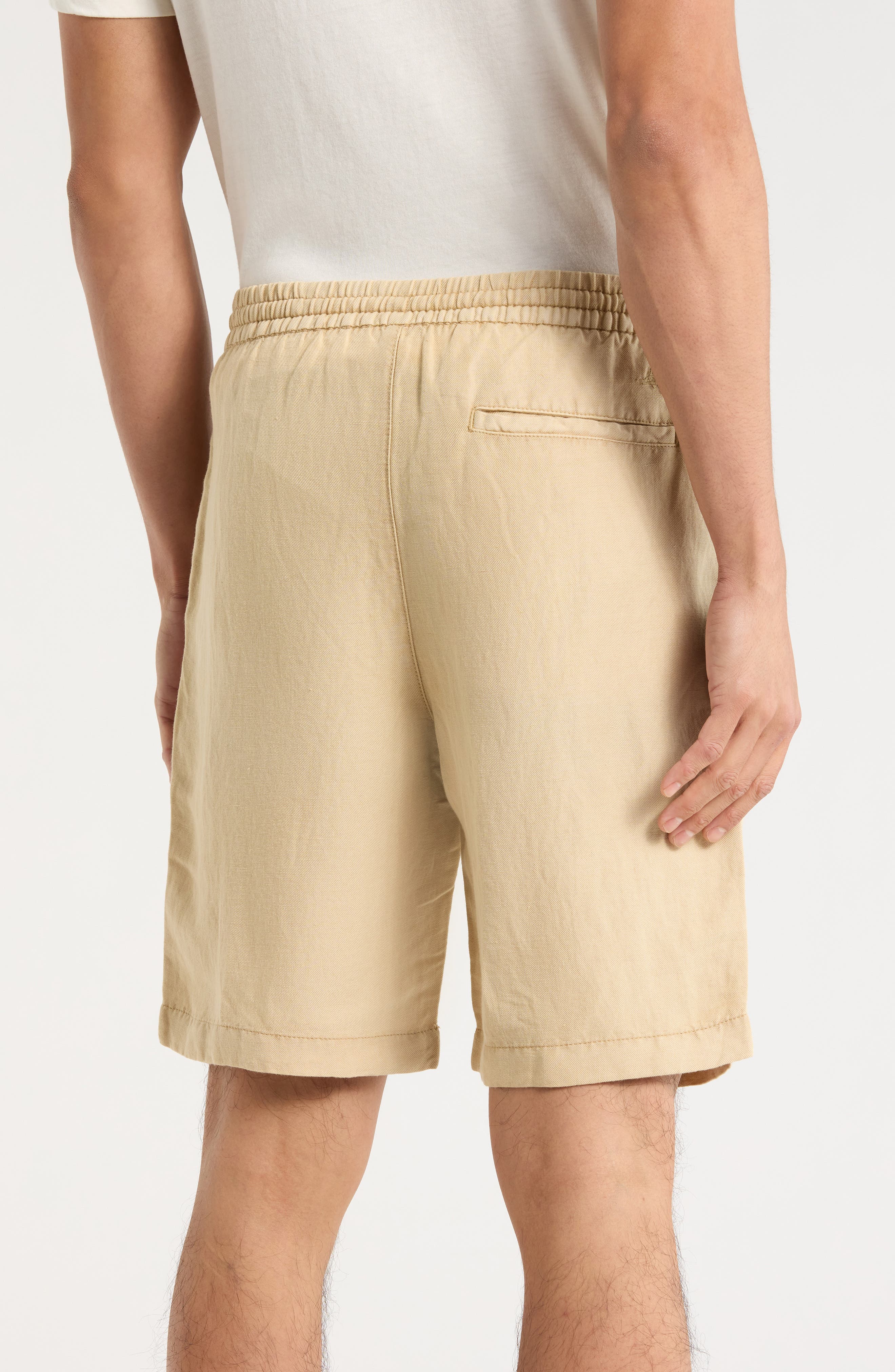 Tropical Beach Linen & Cotton Shorts - image 4