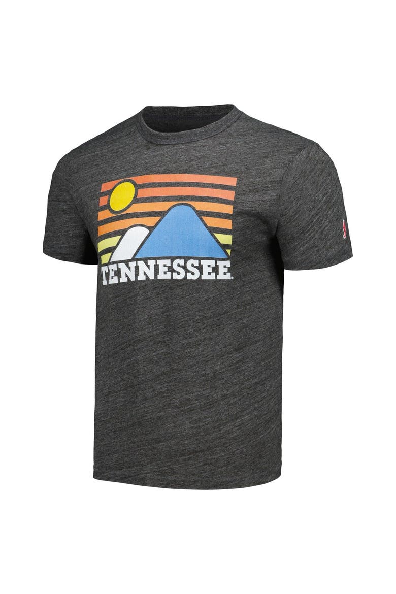Men's League Collegiate Wear Heather Charcoal Tennessee Volunteers Hyper Local Victory Falls Tri-Blend T-Shirt, Alternate, color, Heather Charcoal