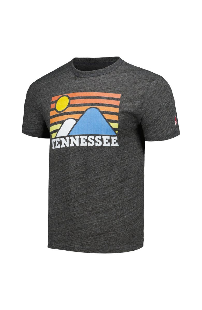 LEAGUE COLLEGIATE WEAR Men's League Collegiate Wear Heather Charcoal Tennessee Volunteers Hyper Local Victory Falls Tri-Blend T-Shirt, Alternate, color, Heather Charcoal