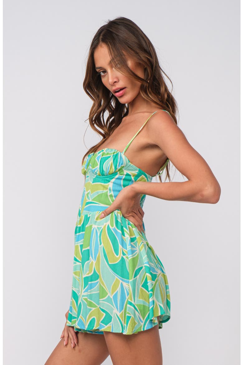 Sleeveless Romper, Alternate, color, GREEN