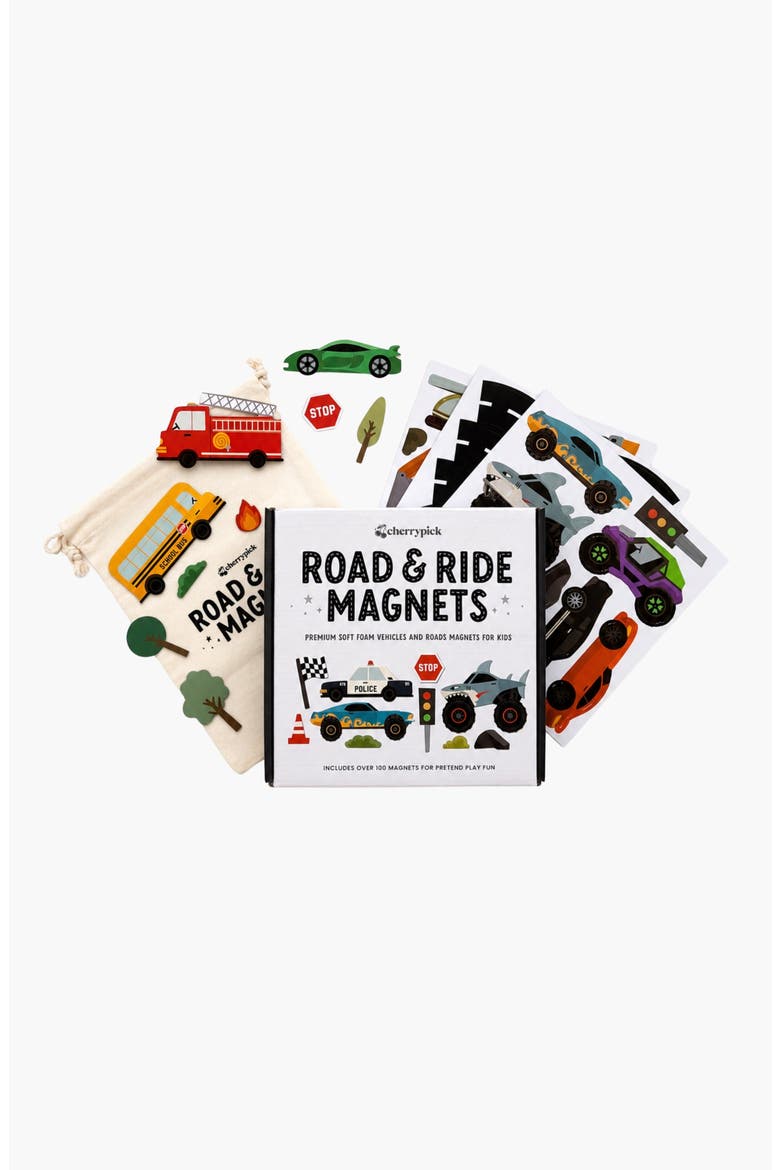Road and Ride Car Magnets Set, Main, color, Multicolor