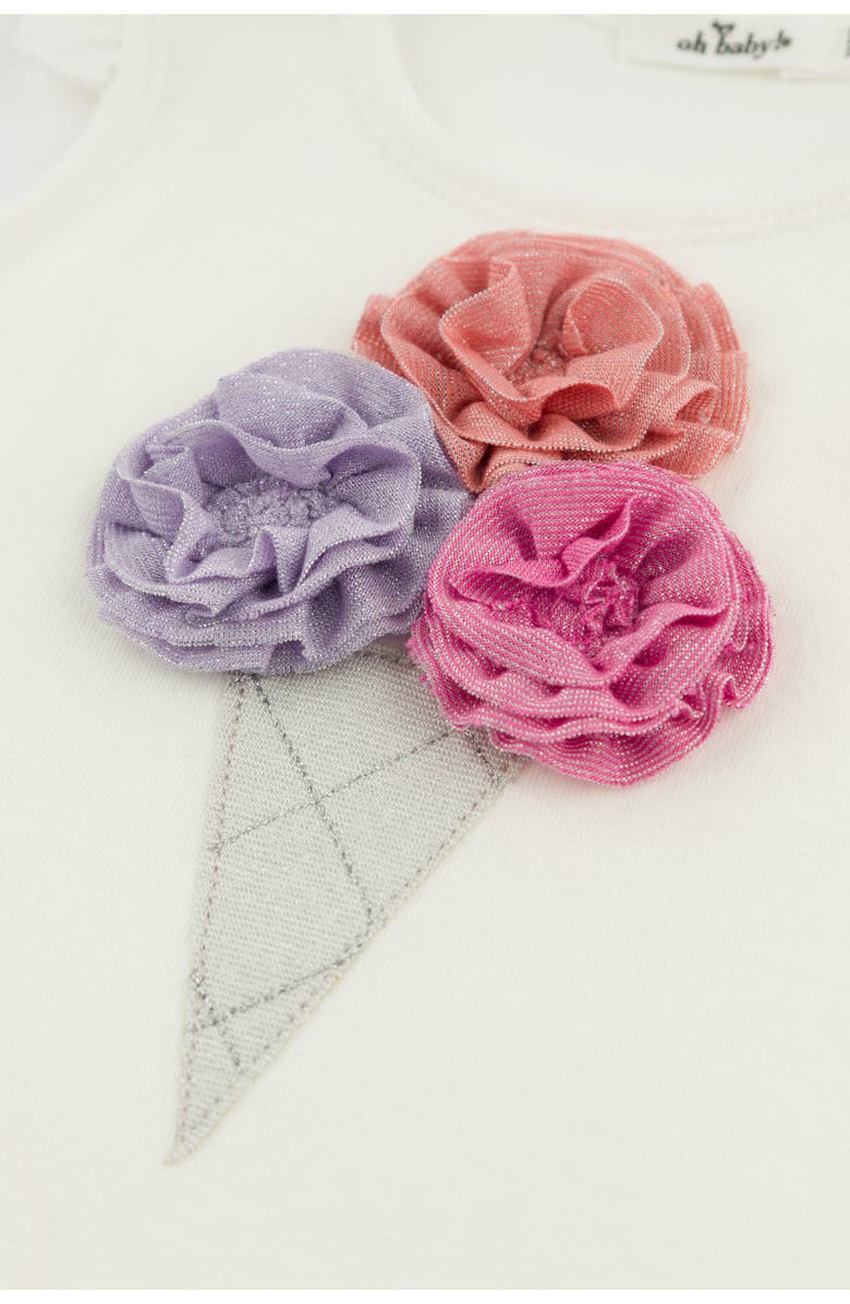 oh baby! Ice Cream Bright Sparkle Flutter Tank, Alternate, color, Cream