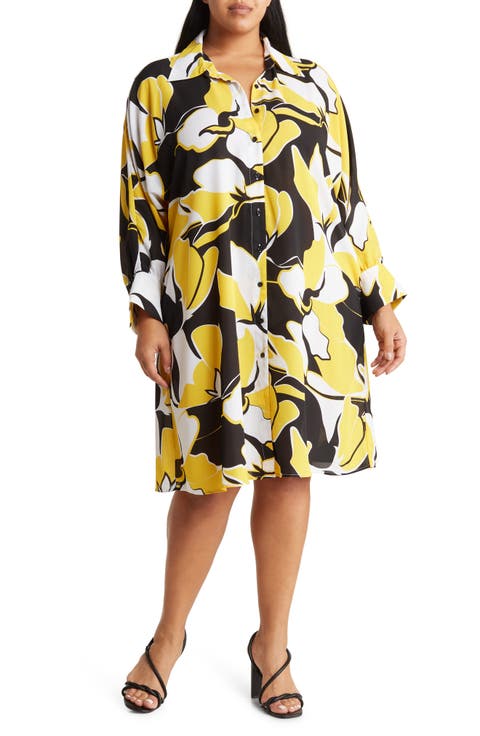 Brooklyn III Long Sleeve Shirtdress (Plus)