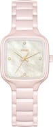 RADO True Square Diamond Mother-of-Pearl Bracelet Watch, 29mm