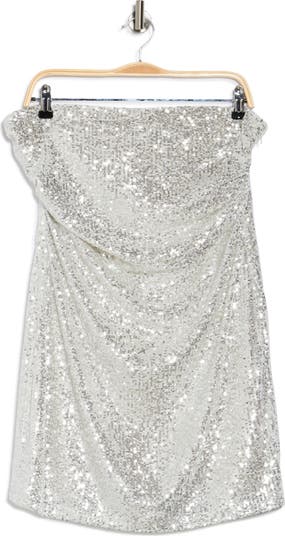 Strapless Sequin Minidress