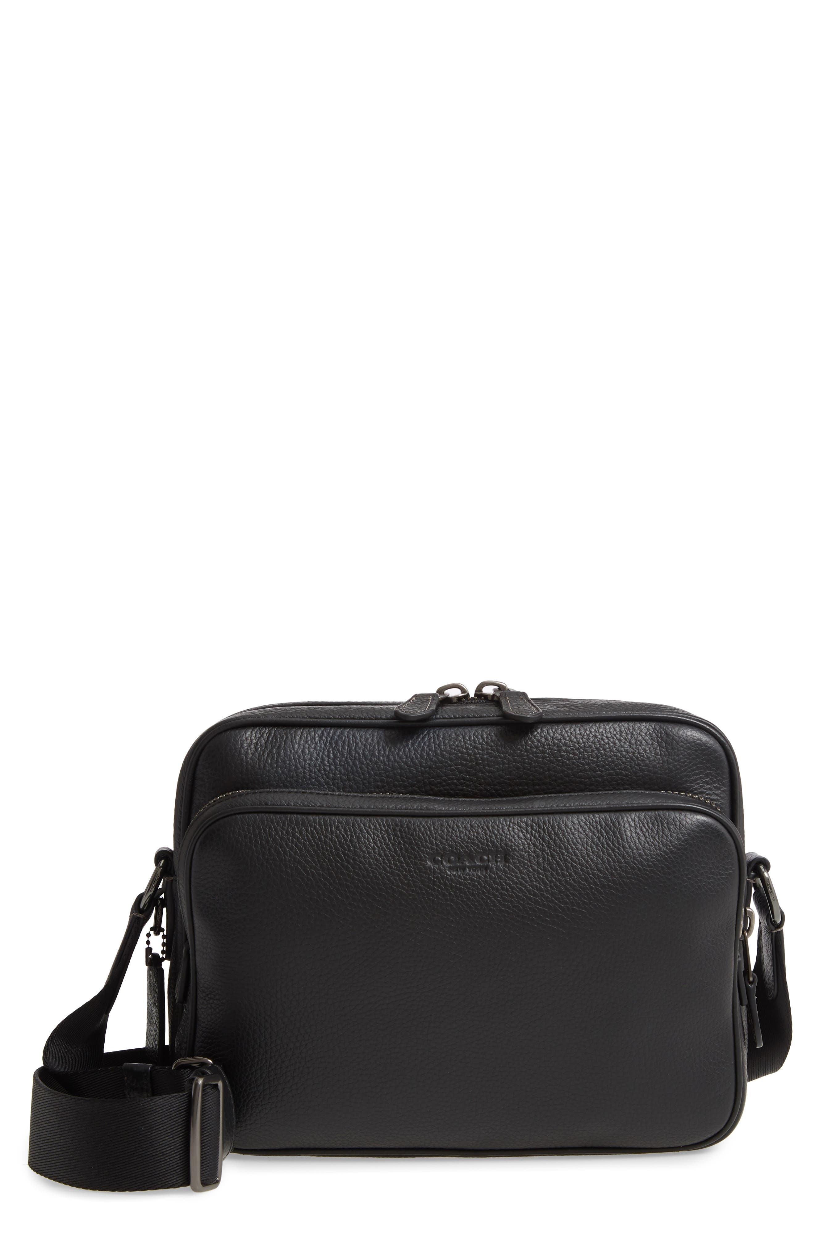 COACH Metropolitan Leather Messenger Bag, Main, color, 