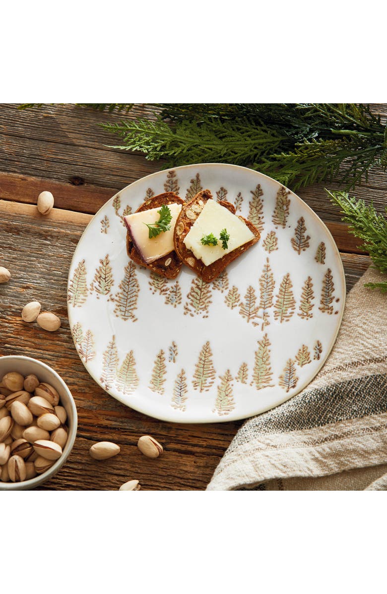 tag Aspen Multicolor Ceramic Appetizer Plates for Entertaining, Alternate, color, Multicolored