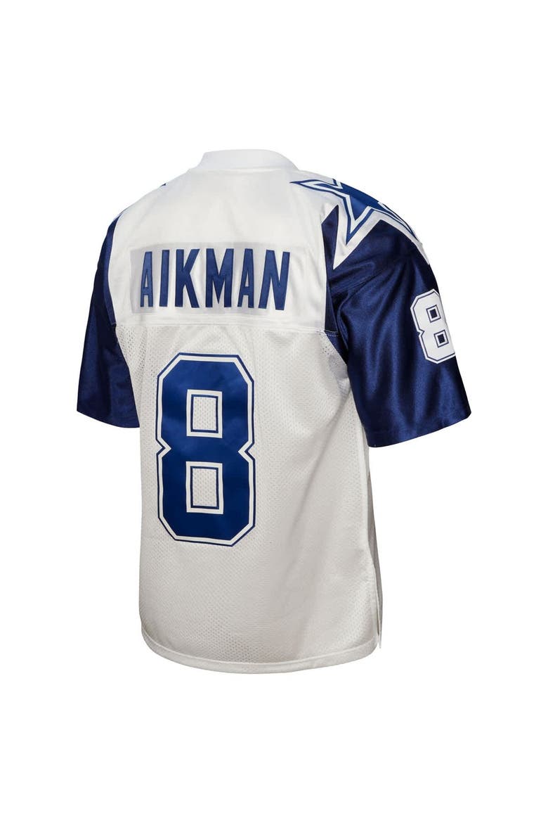 Men's Mitchell & Ness Troy Aikman White Dallas Cowboys 1994 Authentic Throwback Retired Player Jersey, Alternate, color, White