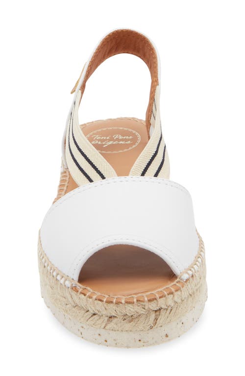 Toni Pons Estel Espadrille Wedge Sandal In Blanco