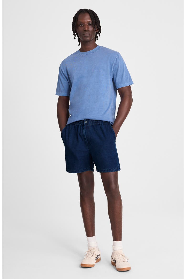 Indigo Dyed Everywear Shorts, Alternate, color, DARK INDIGO