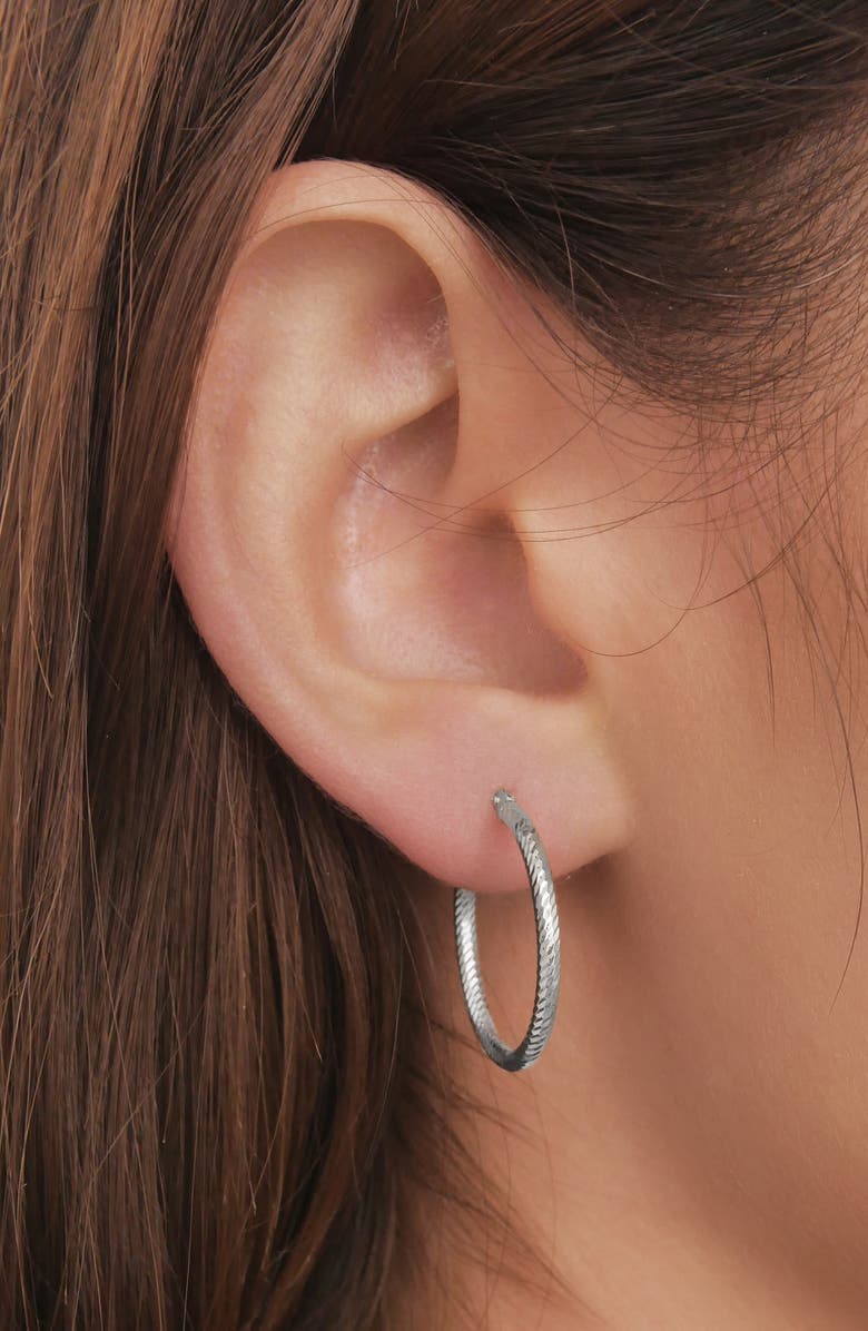 Bony Levy 14K Gold Twisted Rope Hoop Earrings, Alternate, color, 