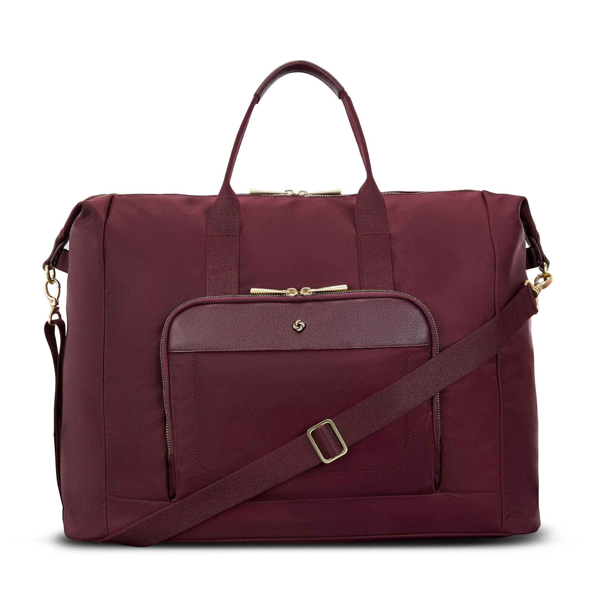 Mobile Solution 2 Duffel with 15.6" Laptop Sleeve, Alternate, color, Merlot