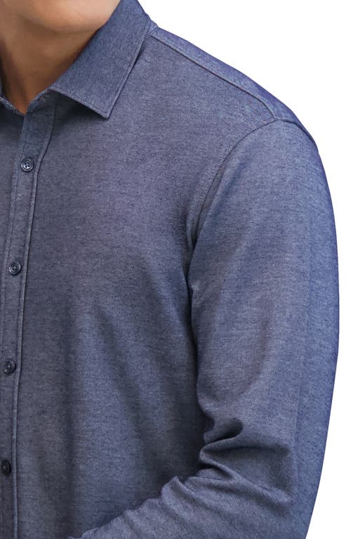 Dkny Sportswear Metro Long Sleeve Button-up Shirt In Blue
