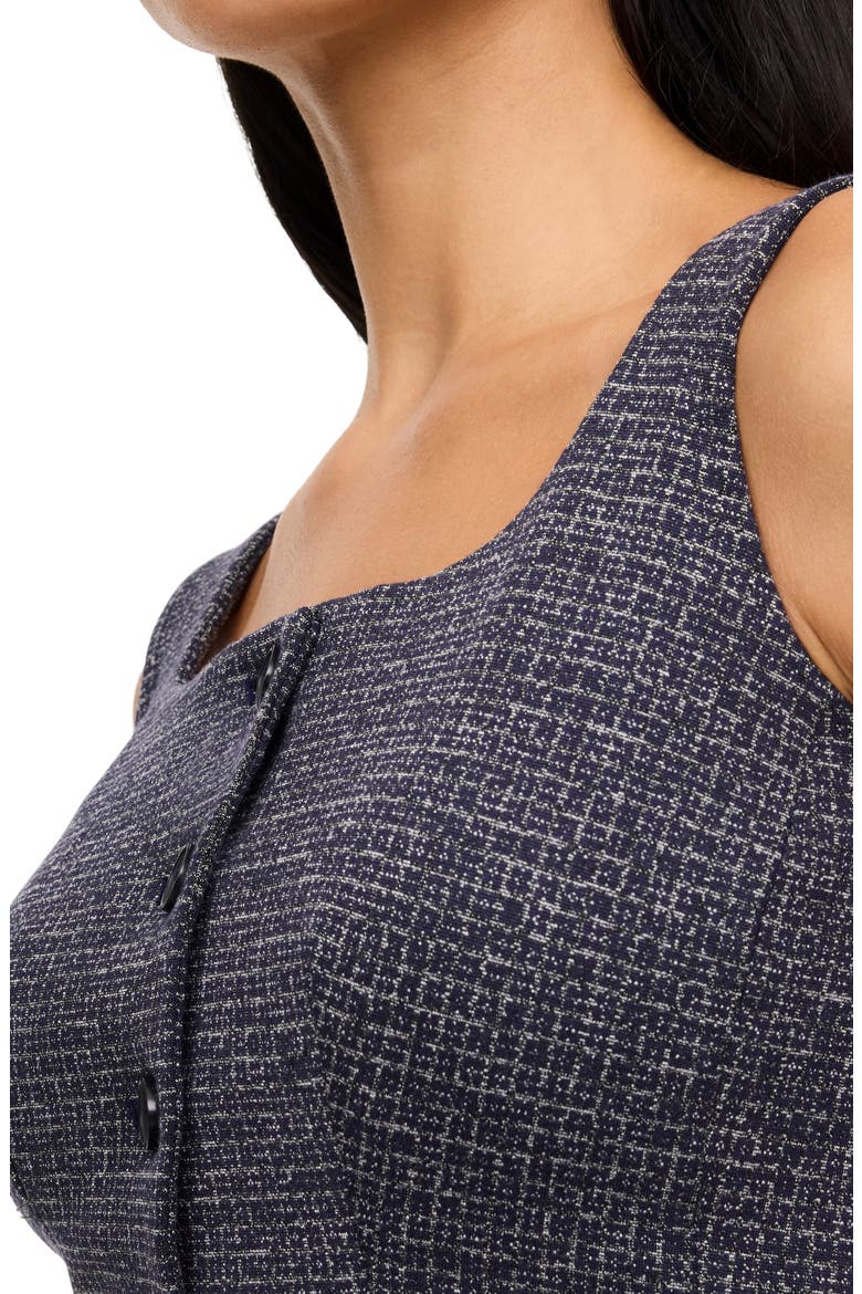 Tailored Jacquard Vest, Alternate, color, TIMELESS NAVY JACQUARD
