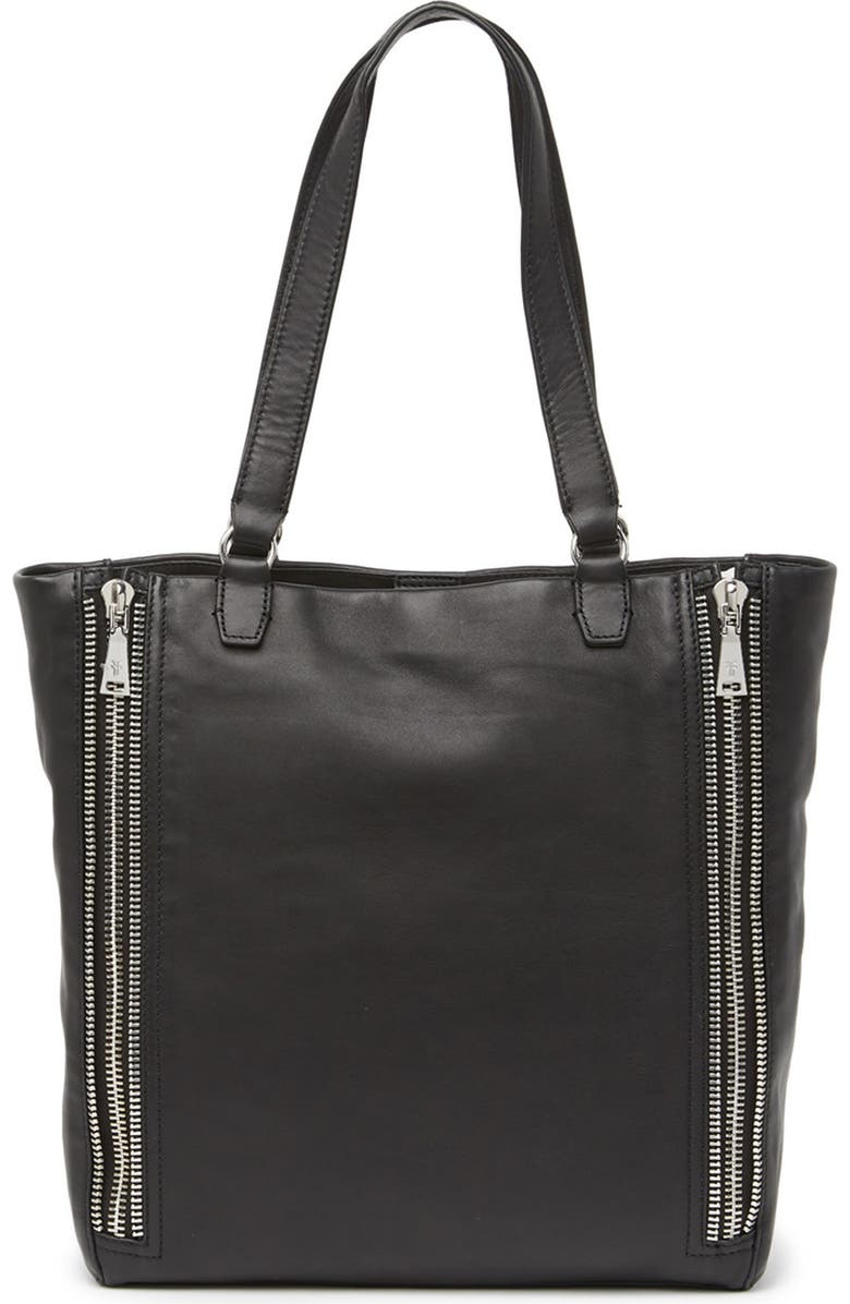 Frye Lexi Leather Zipper Trim Tote Bag, Main, color,