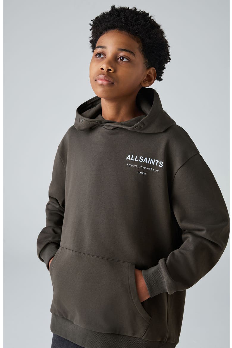 Kids' Underground Hoodie, Alternate, color, BROWN