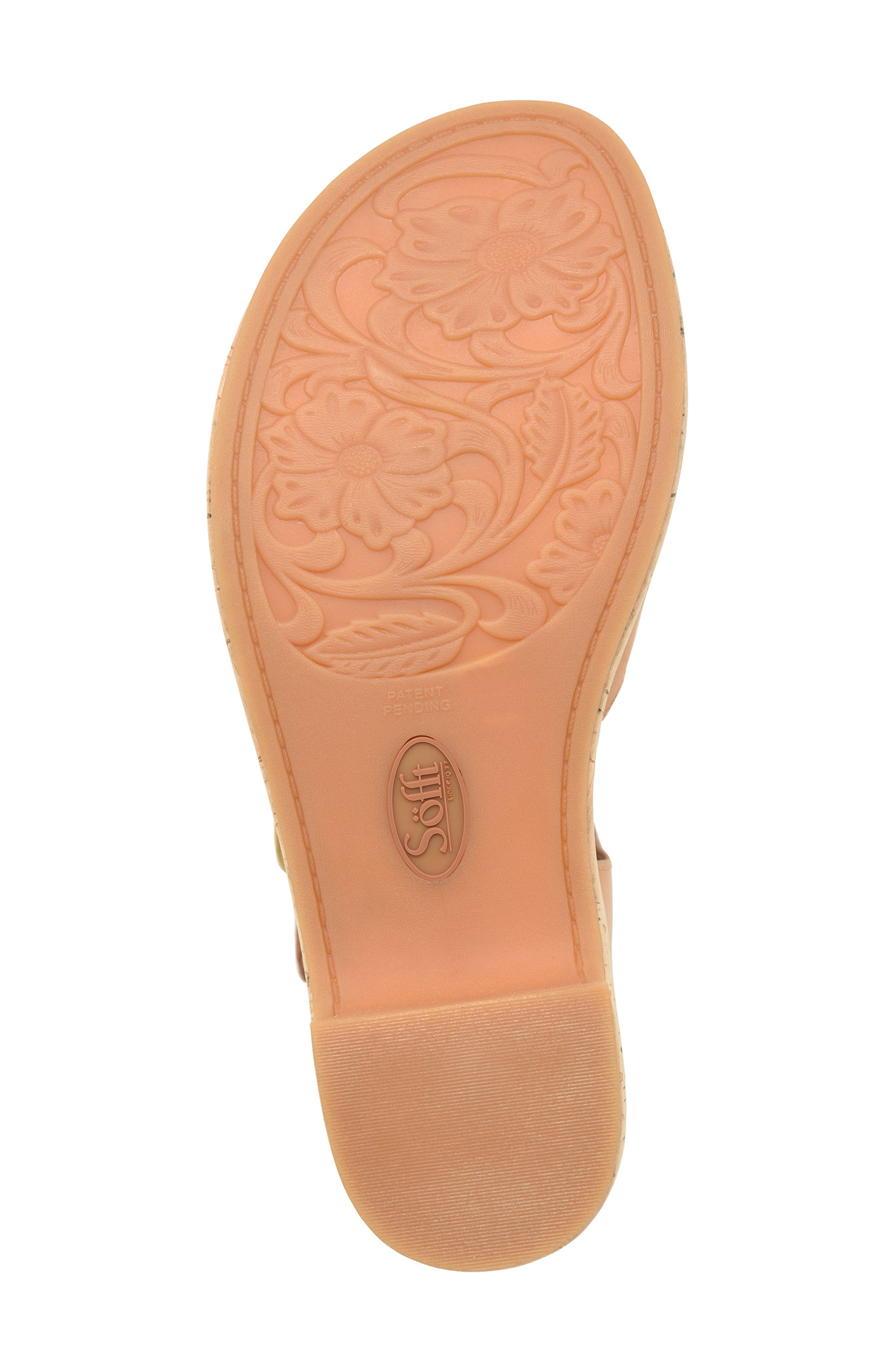 Söfft Capri Ankle Strap Platform Sandal, Alternate, color, Luggage