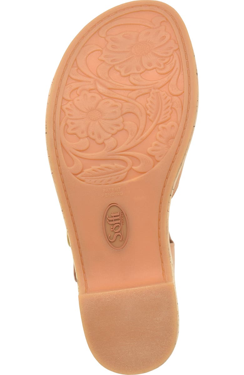 Söfft Capri Ankle Strap Platform Sandal, Alternate, color, Luggage