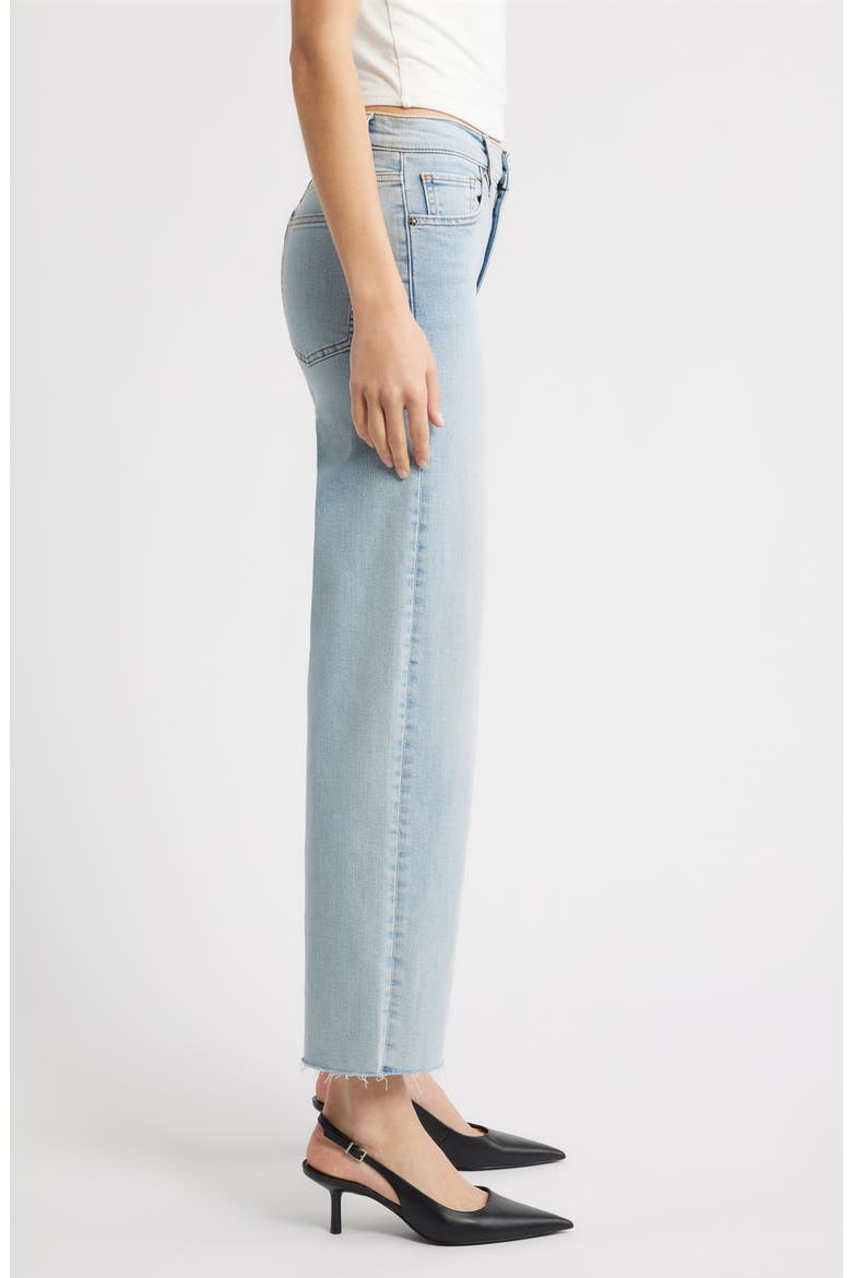 The Mellow Frayed Ankle Straight Leg Jeans, Alternate, color, TRIBUTE RAW FRAY