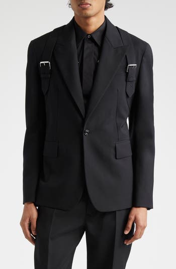 McQueen Harness Wool Blazer | Nordstrom