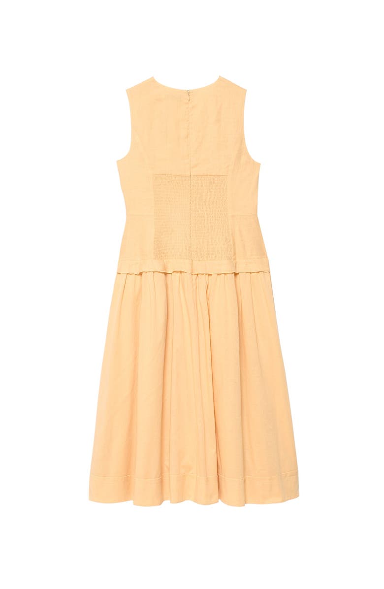 MINT VELVET Ramie Drop Waist Maxi Dress, Alternate, color, Yellow