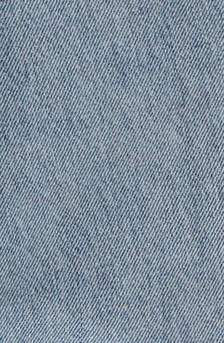 AMIRI Varsity Patch Distressed Jeans, Alternate, color, Antique Indigo