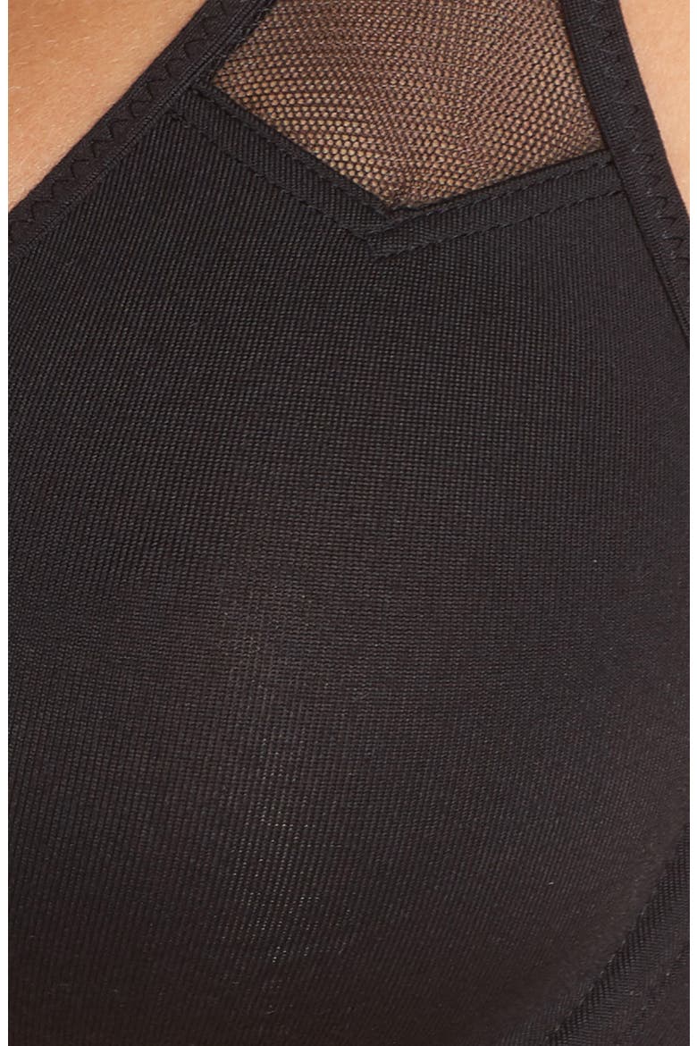 Body By Seamless Front Close Racerback Underwire Bra, Alternate, color, BLACK