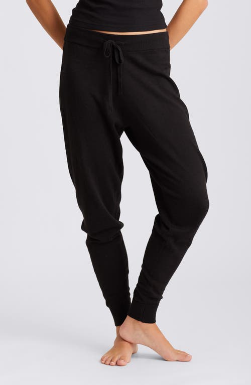 Papinelle Cotton & Cashmere Pajama Joggers In Black
