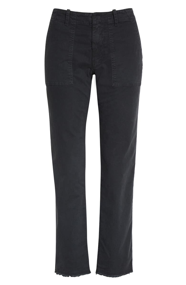 Nili Lotan Jenna Slim Crop Stretch Twill Pants, Alternate, color,