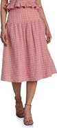 Avec Les Filles Print Side Tie Skirt