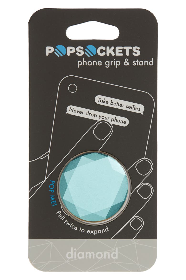 Cell Phone Grip & Stand, Main, color, TEAL