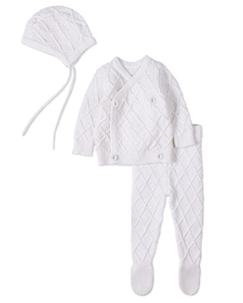 Cotton Knit Cardigan Set (Baby)