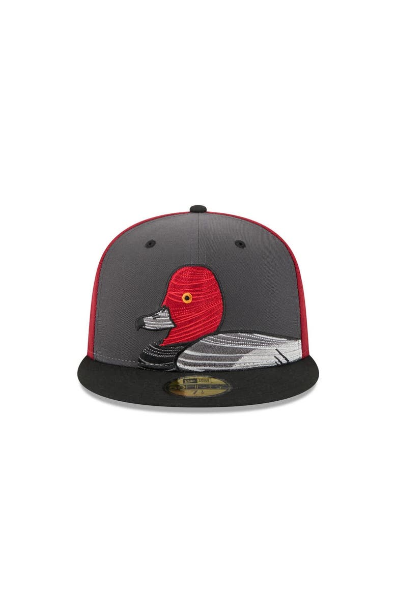 New Era Men's New Era Gray Aberdeen IronBirds Theme Nights 59FIFTY Fitted Hat, Alternate, color, Gray