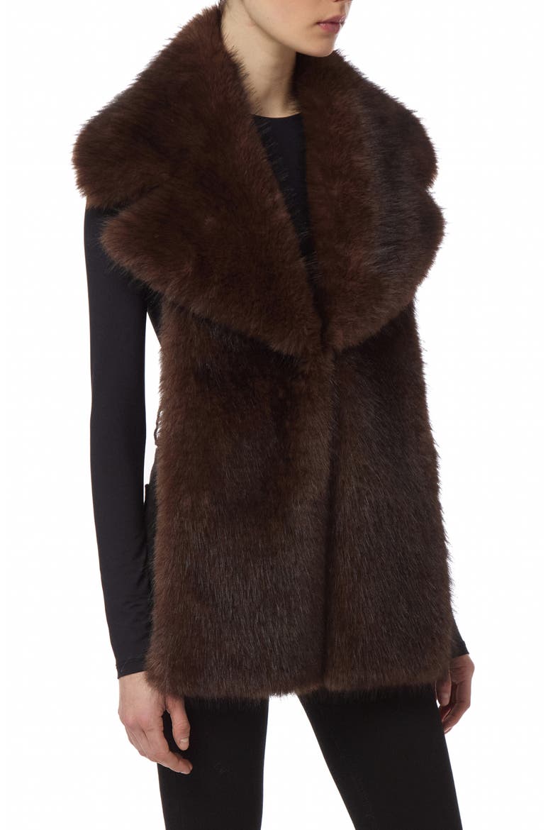 Mia Faux Fur Collar, Alternate, color, FAUVE MULTI