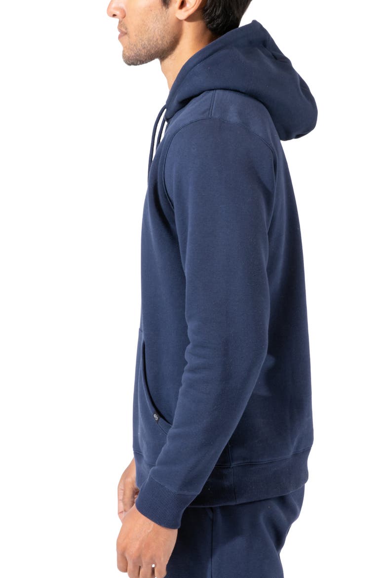 Invincible Fleece Hoodie, Alternate, color, RAW DENIM