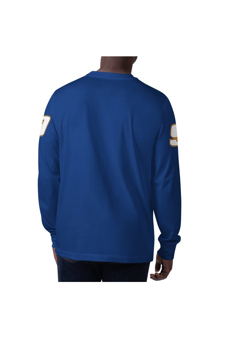 Men's Starter Royal Chase Elliott Clutch Hit Graphic Long Sleeve T-Shirt, Alternate, color, Royal