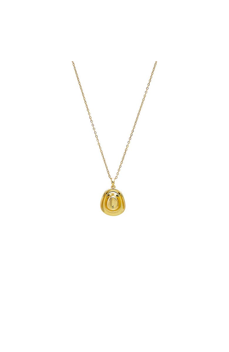 BY ADINA EDEN Pebbled Pendant Necklace, Main, color, Gold