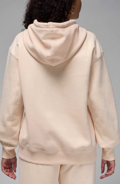 Jordan Women's  Flight Fleece Satin-lined Pullover Hoodie In Guava Ice
