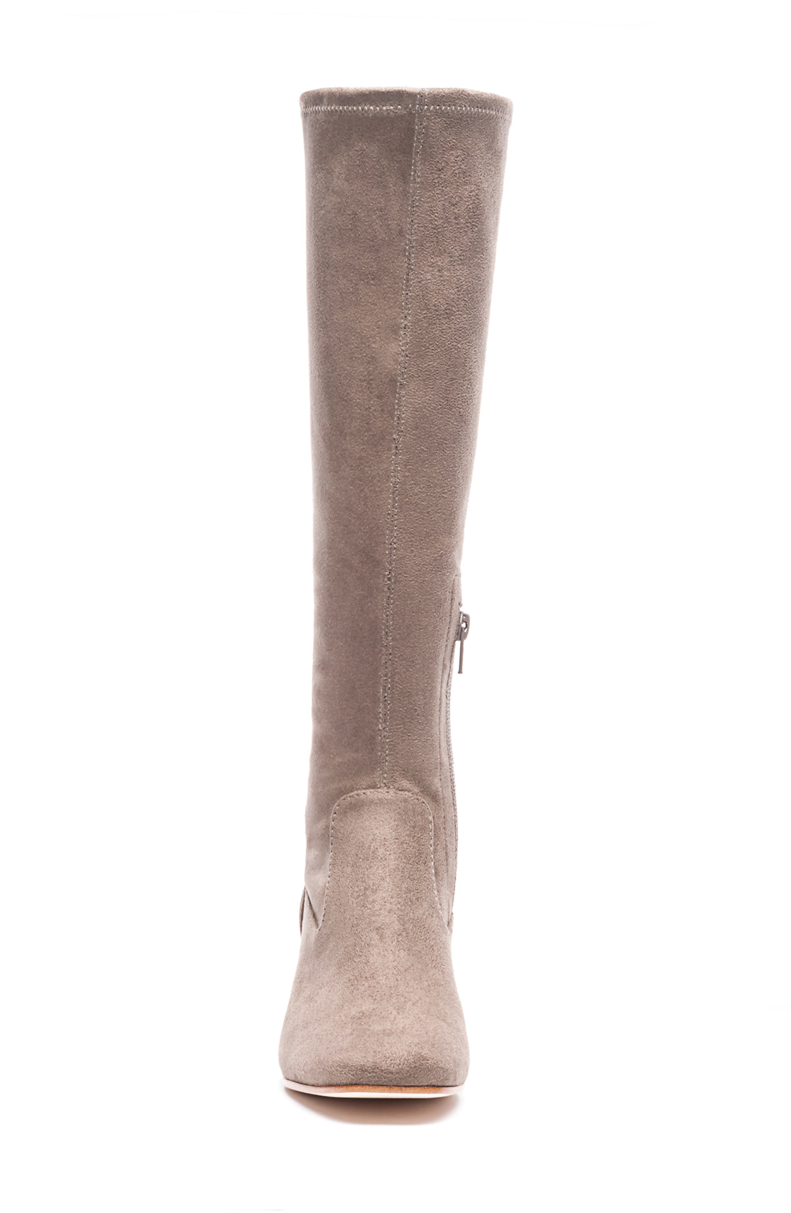 Bernardo Knee High Boot, Alternate, color, TAUPE LEATHER