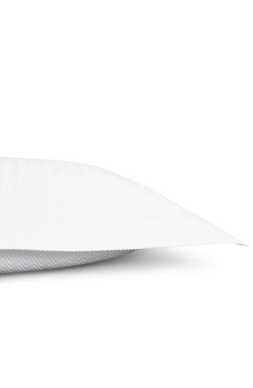 H By Frette Waves Set Of 2 Pillow Shams In White