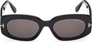 TOM FORD Cielle 52mm Oval Sunglasses