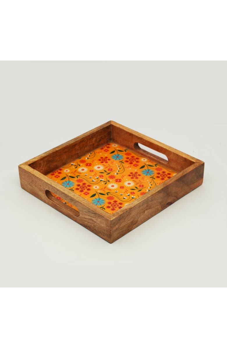 Mela Artisans Sunburst Bloom Inlay Tray, Alternate, color, Sunburst