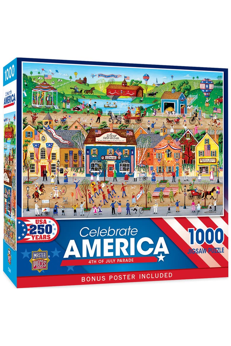 4th of July Parade 1000 Piece Puzzle, Main, color, Multicolor
